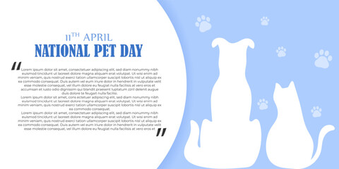 Vector illustration for National pet day