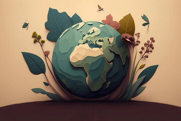 Inspiring simple generative AI captures the beauty of our planet and celebrates the spirit of Earth Day reminding us to cherish and protect it for generations to come.