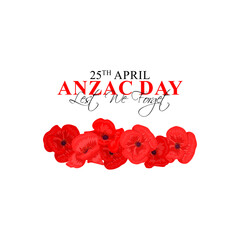 Vector illustration of Anzac Day banner