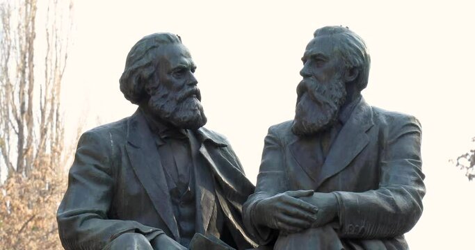 Monument of Karl Marx and Friedrich Engels