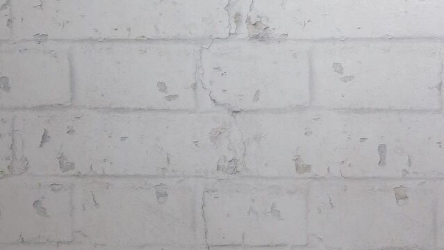 footage of old white brick wall background