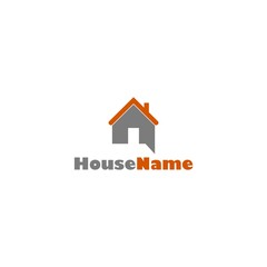 Bubble house logo icon isolated on white background