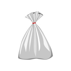plastic bag flat vector illustration icon logo - 576980116
