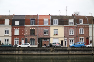Fototapeta na wymiar City of Lille, façades