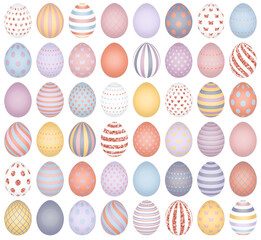 Set Ostereier Bunt Mit Kupfer Glitzer