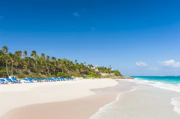 Deurstickers Crane Beach in Barbados © Fyle