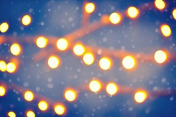 Naklejka premium Bright and Cheerful Winter Glow Generative AI