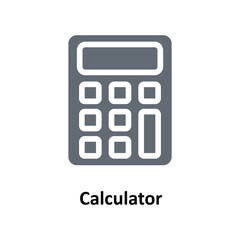 Calculator  Vector   solid Icons. Simple stock illustration stock