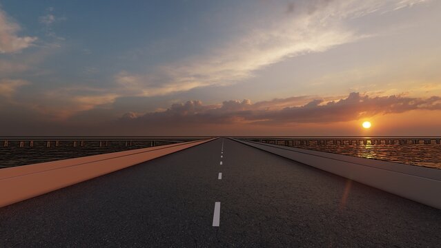 alone in highway roads