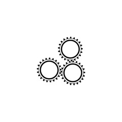 Gear Icon vector design illustration isolated on white background. 