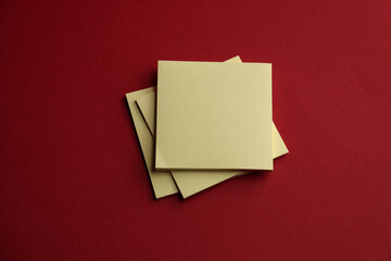 Blank adhesive note paper with copy space