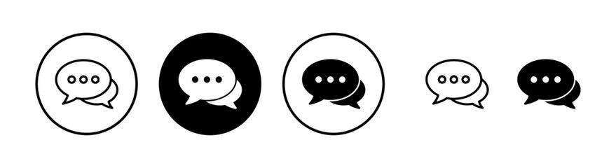 Chat icon vector illustration. speech bubble sign and symbol. comment icon. message