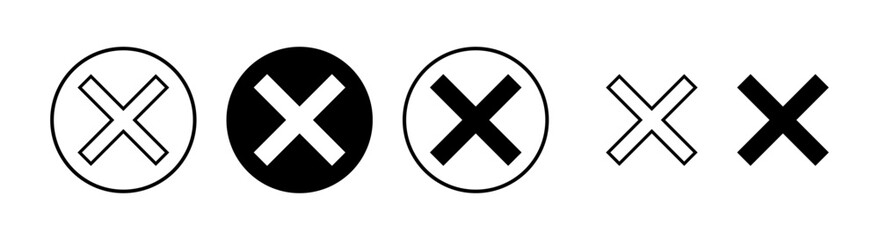 Close icon vector illustration. Delete sign and symbol. cross sign