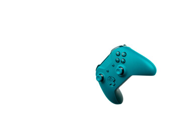 Light blue gaming controller isolated © TropicalNinjaStudio