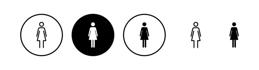 Female icon vector illustration. woman sign and symbol