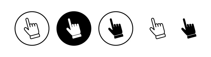 Obraz premium Hand cursor icon vector illustration. cursor sign and symbol. hand cursor icon clik
