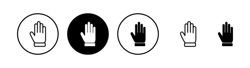 Obraz premium Hand icon vector illustration. hand sign and symbol. hand gesture