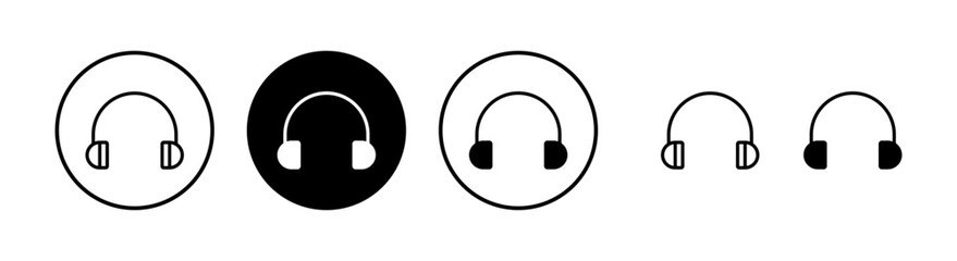 Headphone icon vector illustration. Headphone sign and symbol