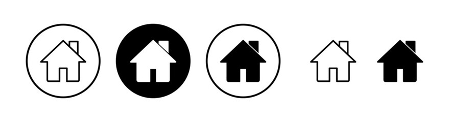 Fototapeta premium Home icon vector illustration. House sign and symbol