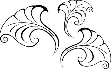 Collection Stylized Leaves