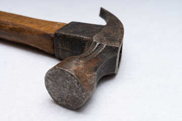 Various household tools such as hammer and tape measure screwdriver