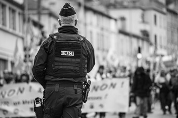 Policier manifestation 