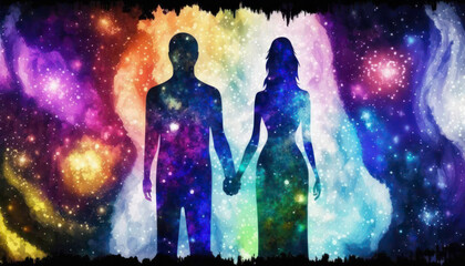 cosmic couple. Generative AI
