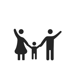 happy family holding hands.
family insurance happy living space idea concept.