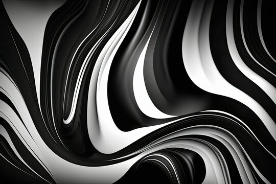 Marmoreal is an abstract but elegant background. Exquisite pattern of jet black marble. Generative AI