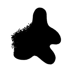 Abstract Textured Spot. Hand Drawn Element Design