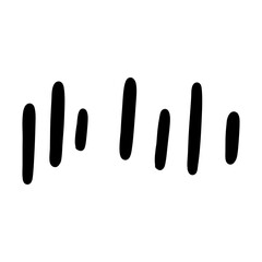 Abstract Lines. Hand Drawn Element Design
