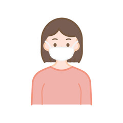 マスク　女性