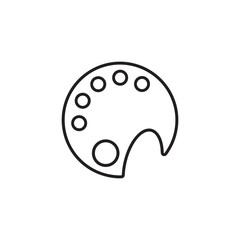 Palette icon vector design illustration  