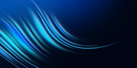 Glowing lines on blue background