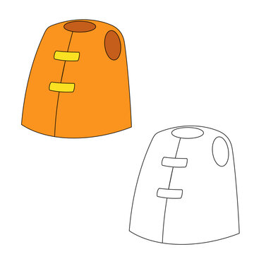 recommend clip art: Orange vector life jacket.  Perfect for art, postcards, cards, wall decor, t-shirts, cards, prints, drawing books, coloring books, wallpaper, prints, cards, ect.