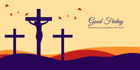 Vector illustration of Good Friday banner
