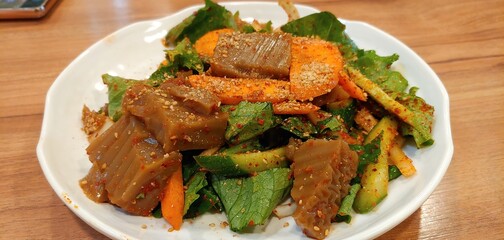 Seasoned with acorn jelly
