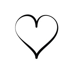 heart, love, icon,line, vector, illustration, design, logo, template, flat, trendy,collection