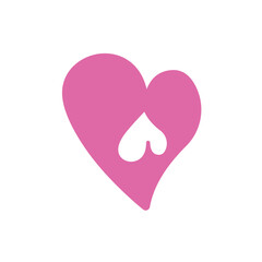 heart, love, icon,color, vector, illustration, design, logo, template, flat, trendy,collection