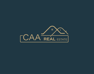 CAA Real Estate and Consultants Logo Design Vectors images. Luxury Real Estate Logo Design