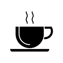 Coffee cup icon vector. tea cup illustration sign. Hot drink symbol or logo.