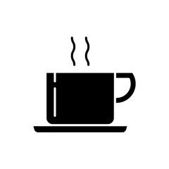 Coffee cup icon vector. tea cup illustration sign. Hot drink symbol or logo.