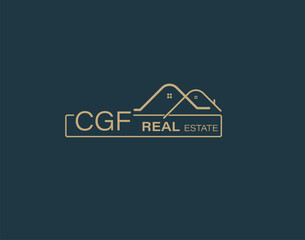 CGF Real Estate and Consultants Logo Design Vectors images. Luxury Real Estate Logo Design
