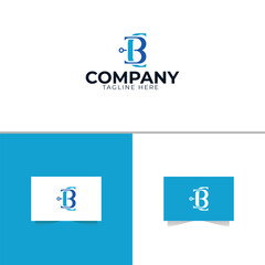 Letter C and B bait logo design vector template