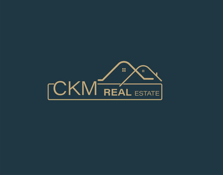 CKM Real Estate and Consultants Logo Design Vectors images. Luxury Real Estate Logo Design