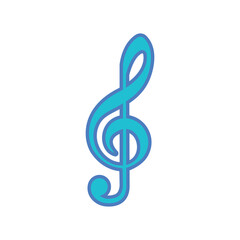 musical notes, icon, color, vector, illustration, design, logo, template, flat, trendy,collection