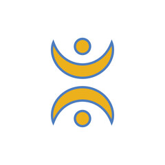 Fototapeta premium musical notes, icon, color, vector, illustration, design, logo, template, flat, trendy,collection