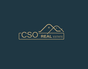 CSO Real Estate and Consultants Logo Design Vectors images. Luxury Real Estate Logo Design