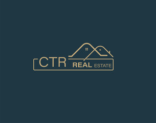 CTR Real Estate and Consultants Logo Design Vectors images. Luxury Real Estate Logo Design