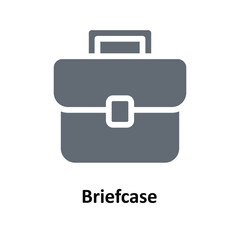 Briefcase Vector  Solid Icons. Simple stock illustration stock